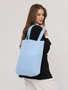 Zoozie Bags 2069 Bolso Tote de Gabardina Azul 35x40x8cm